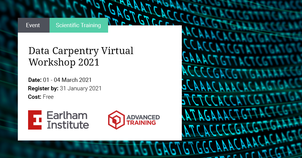 Data Carpentry Virtual 2021 Earlham Institute